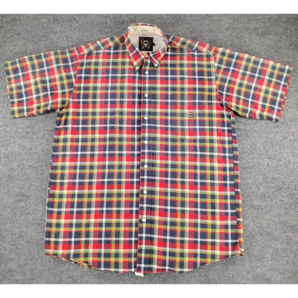 Cinch Plaid Button Up Shirt Large Cotton Western Cowboy Rustic Normcore Mens